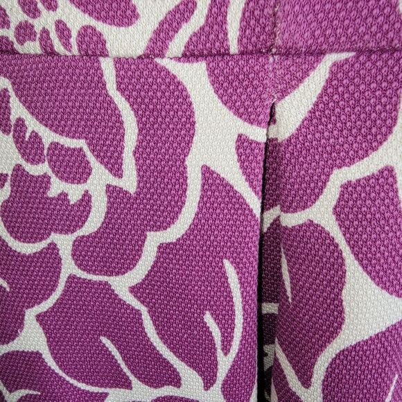 Boden fit and flare Lindsey Purple Floral Dress Size 6 - Picture 5 of 7